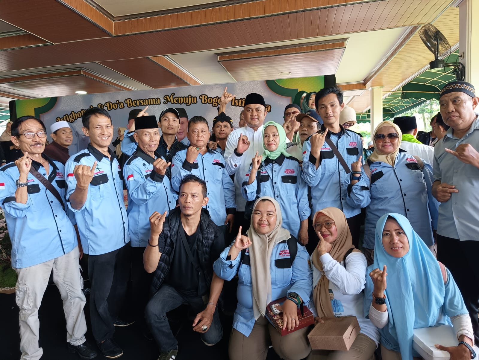 Hari Terakhir Kampanye, Gaperus Hadiri Undangan Istighosah dan Do’a Bersama Paslon No.urut 1 Rudy Susmanto – Jaro Ade