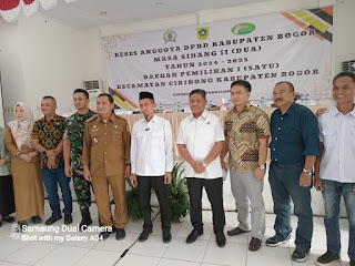 Camat Cibinong Drs. Acep Sajidin Hadiri Reses DPRD Kabupaten Bogor