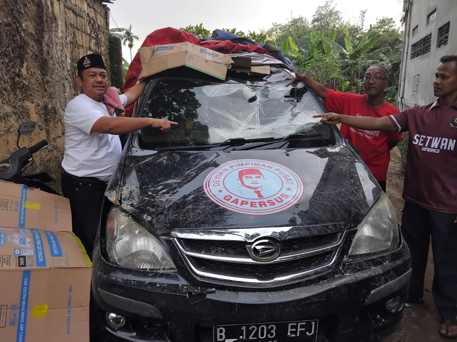 Innalillahi wainnailaihi rojiun,Rumah Ketum Gapersus Turut Jadi Korban Hujan Deras dan Angin Kencang