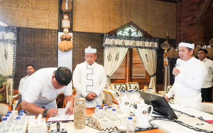 Bupati Bogor Hadiri Rapat Bersama Kepala Daerah se-Jawa Barat dan Teken MoU Pembangunan Underpass Citayam–Bojonggede